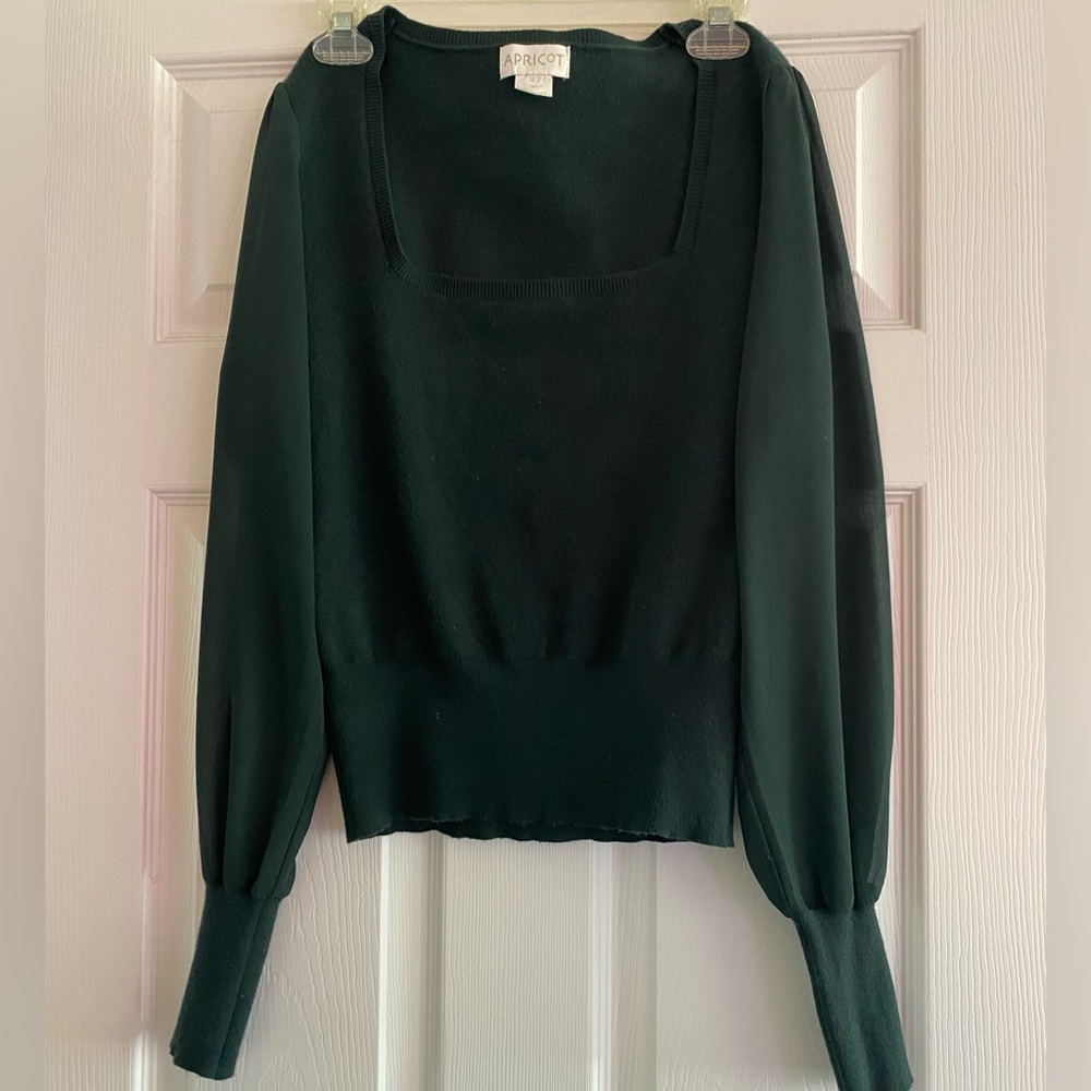 APRICOT Dark Green Women's Sweater